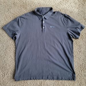 Patagonia Mens Polo - Size Large - Gray, Cotton, Solid, Short Sleeve